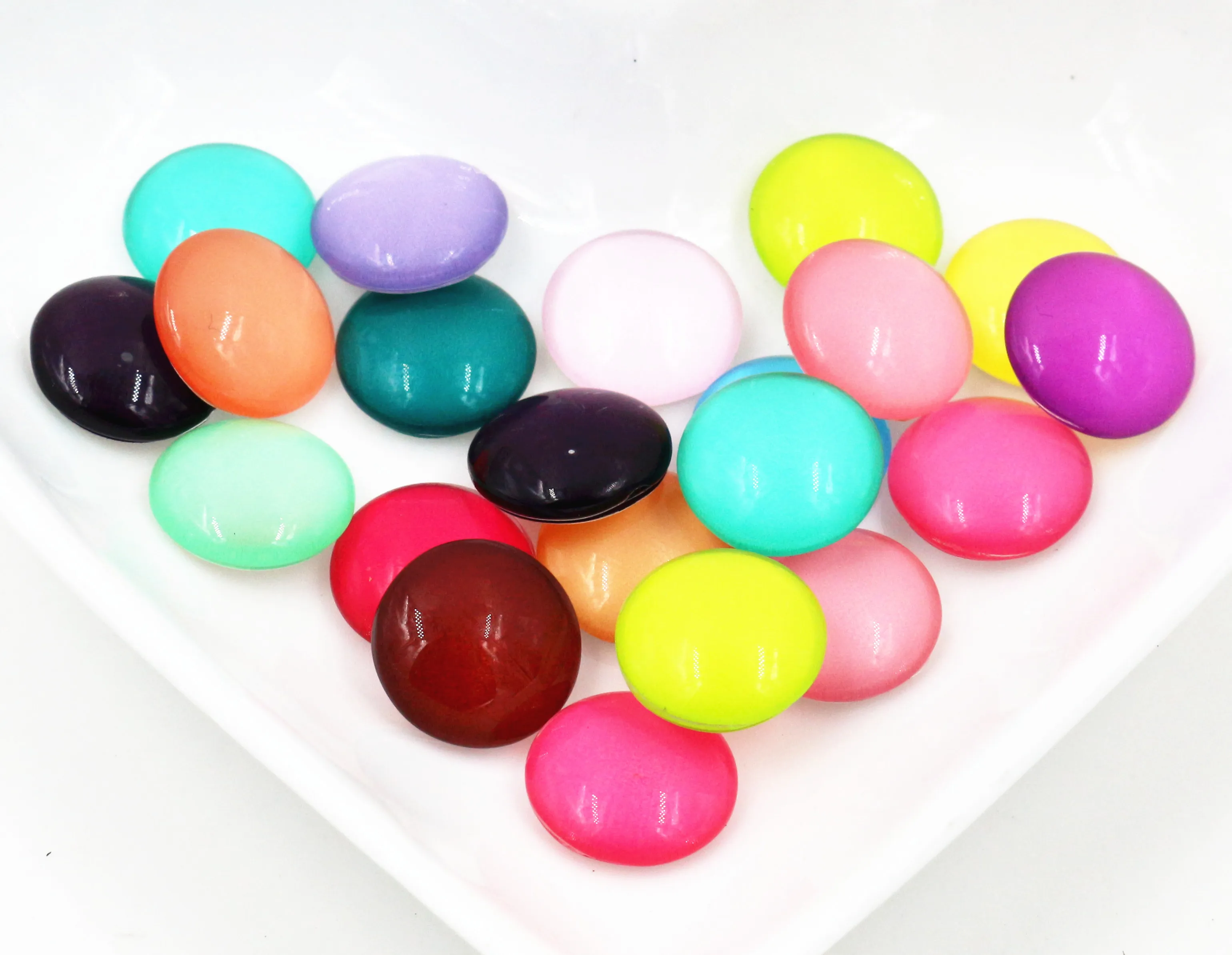 8 ، 10 ، 12 ، 16 ، 25 ألوان الموضة الجديدة المصنوعة يدويا صور الزجاج كابوشون نمط القبة لوازم المجوهرات