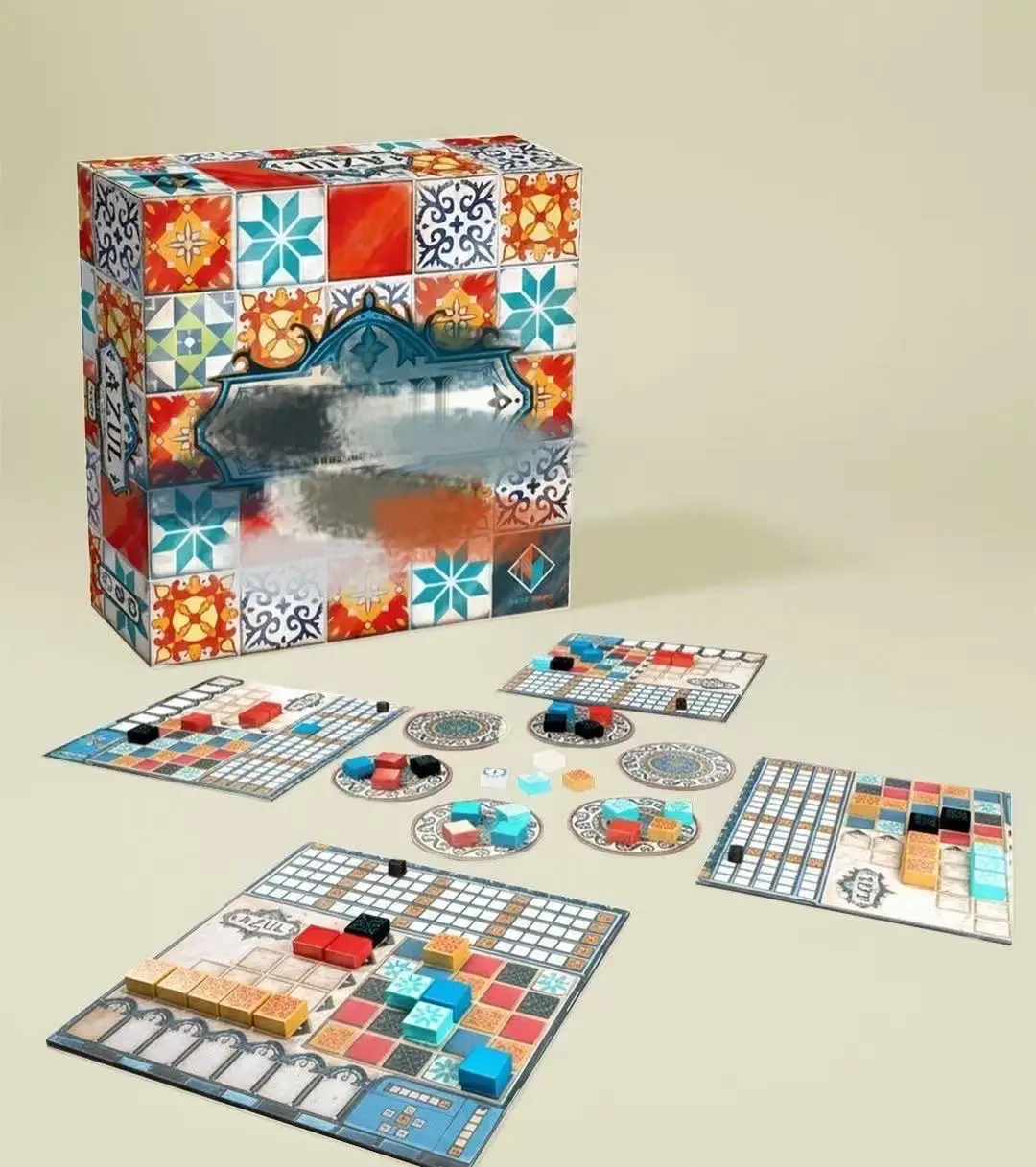 

Azul Board Game Tile-Laying Strategy Game for Family Party Adult Kids Educational Leisure game