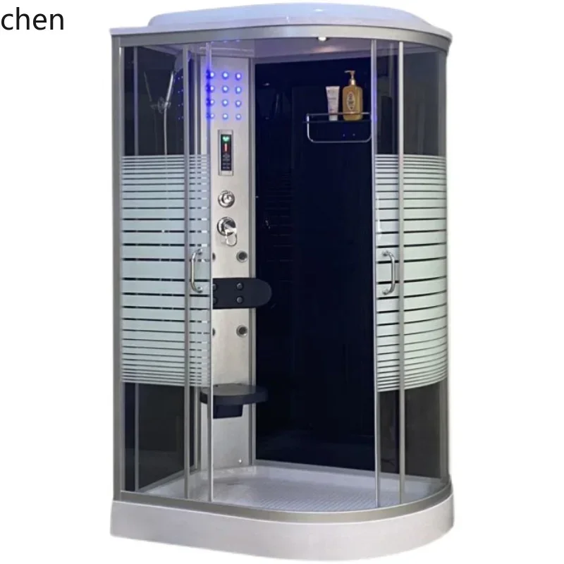 y14-integral shower room bathroom pulley glass partition arc fan closed bath room