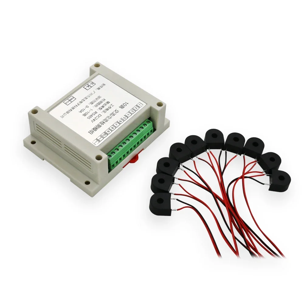 RS485 Acquisition Module Full Range Real-time Detection of 10 Channels Multi Channel AC Current Transmitter