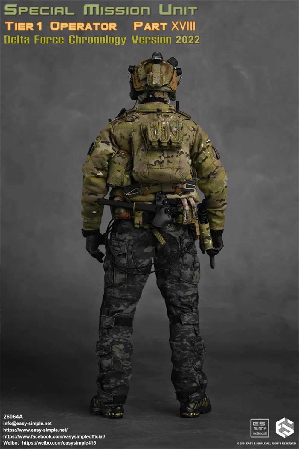 Easy&Simple ES 26064A 1/6 US. Soldier Army Operation Unit Special Mission Full Set Moveable Action Figure Gift For  Collect 1/6