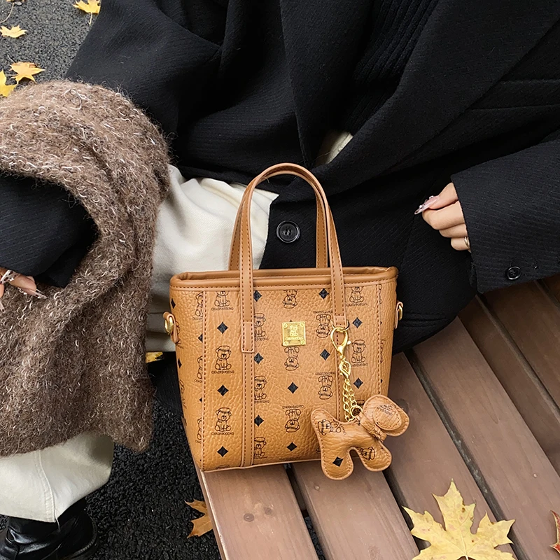 Famous Designer Luxury Brand Handbags, Women's Leather Tote Bag Crossbody Style, Elegant Shoulder Bag for Ladies