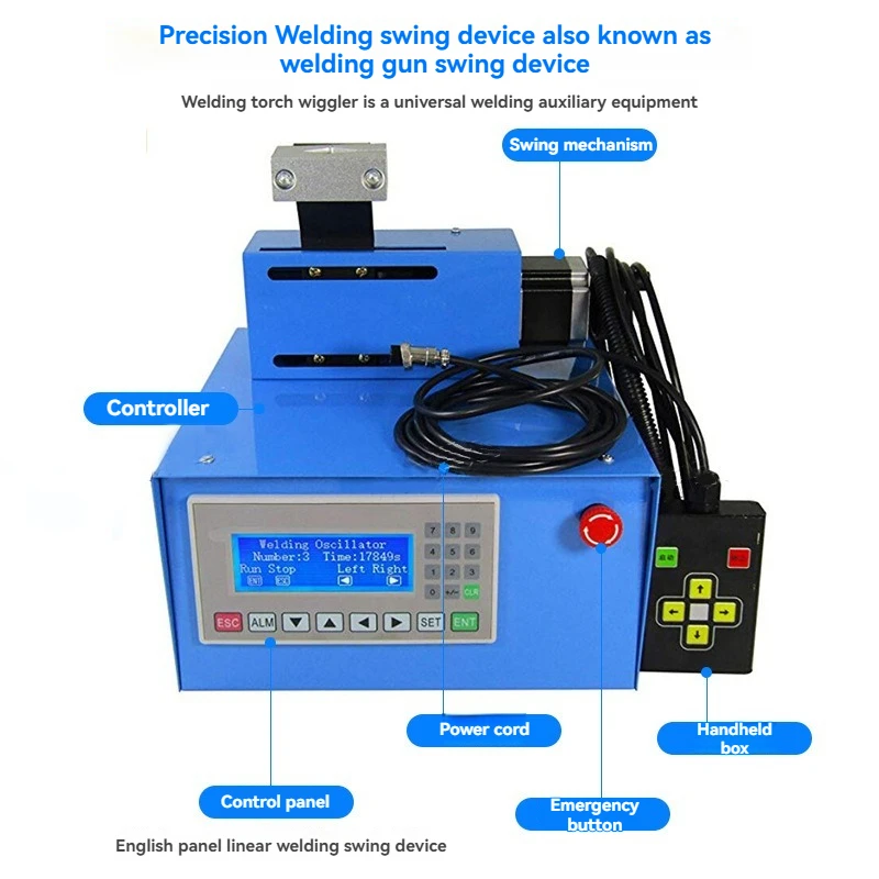 

Pendulum Welding Swinger English PLC Panel Linear Welding Swinger Automatic Welding Gun Swinging