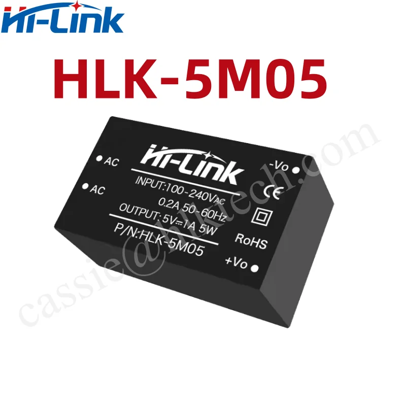 HLK-5M05B 5M03 5M05 5M09 5M12 5M24 Hi-Link 110V 220V To 3.3V 5V 9V 12V 24V CE Standard ACDC Power Converter Module HLK-5M05