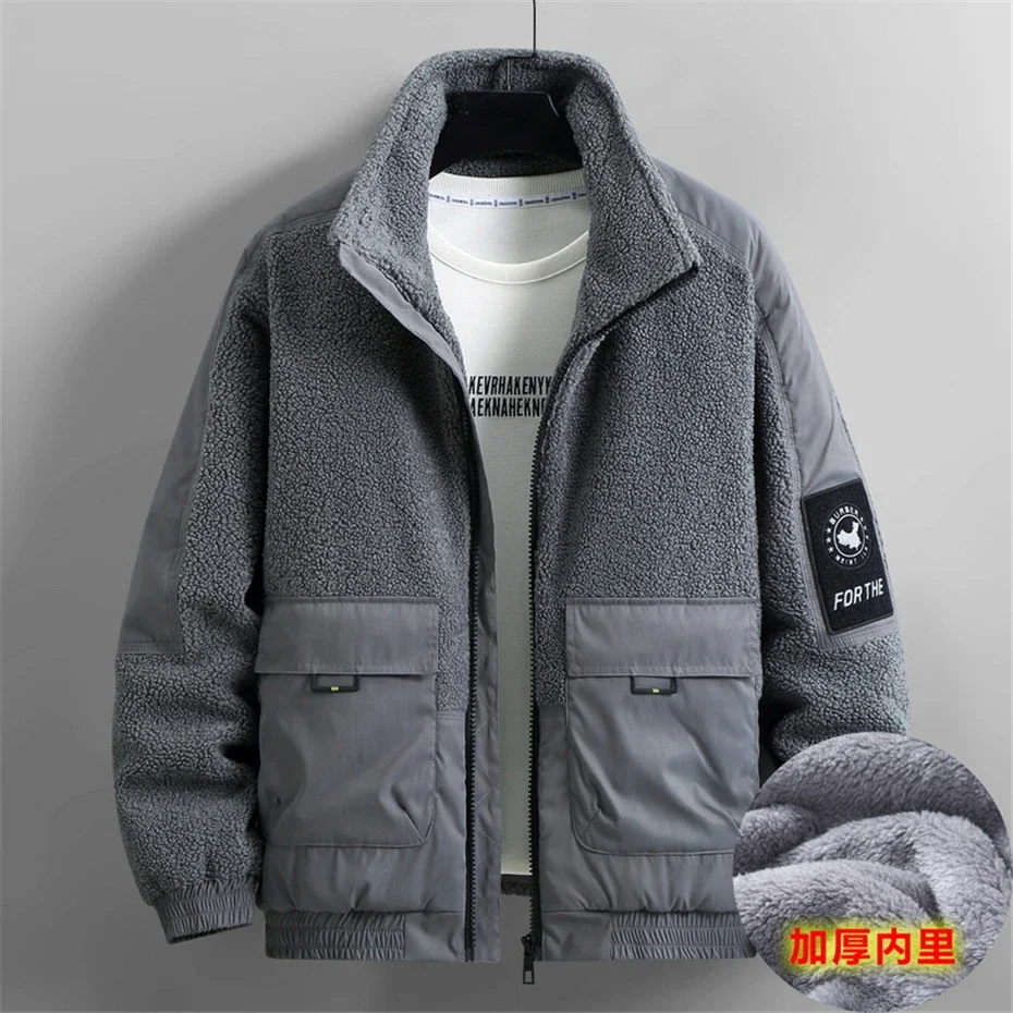 Polar Fleece Jacket Men Winter Thcik Warm Fleece Jacket Coat Plus Size 12XL Fashion Casual Polar Fleece Coat Male