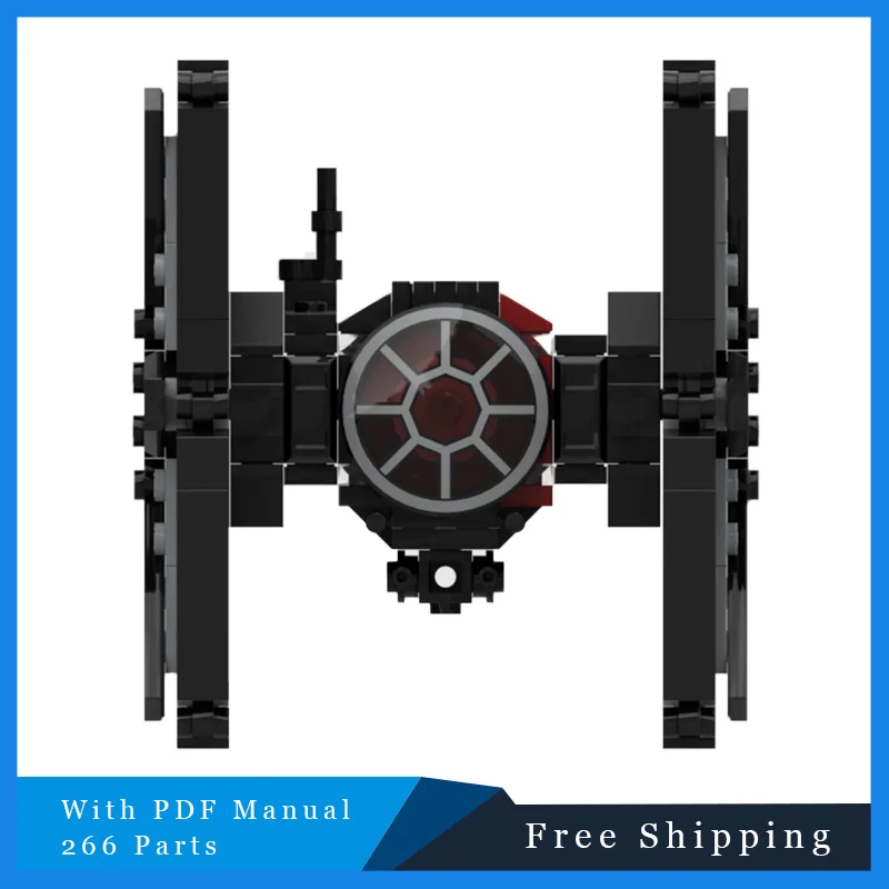 Bloc de construction modulaire, série de guerre MOC, technologie de vaisseau spatial de Combat, modèle d'assemblage créatif, jouet pour enfants, cadeau de Festival, 266 pièces