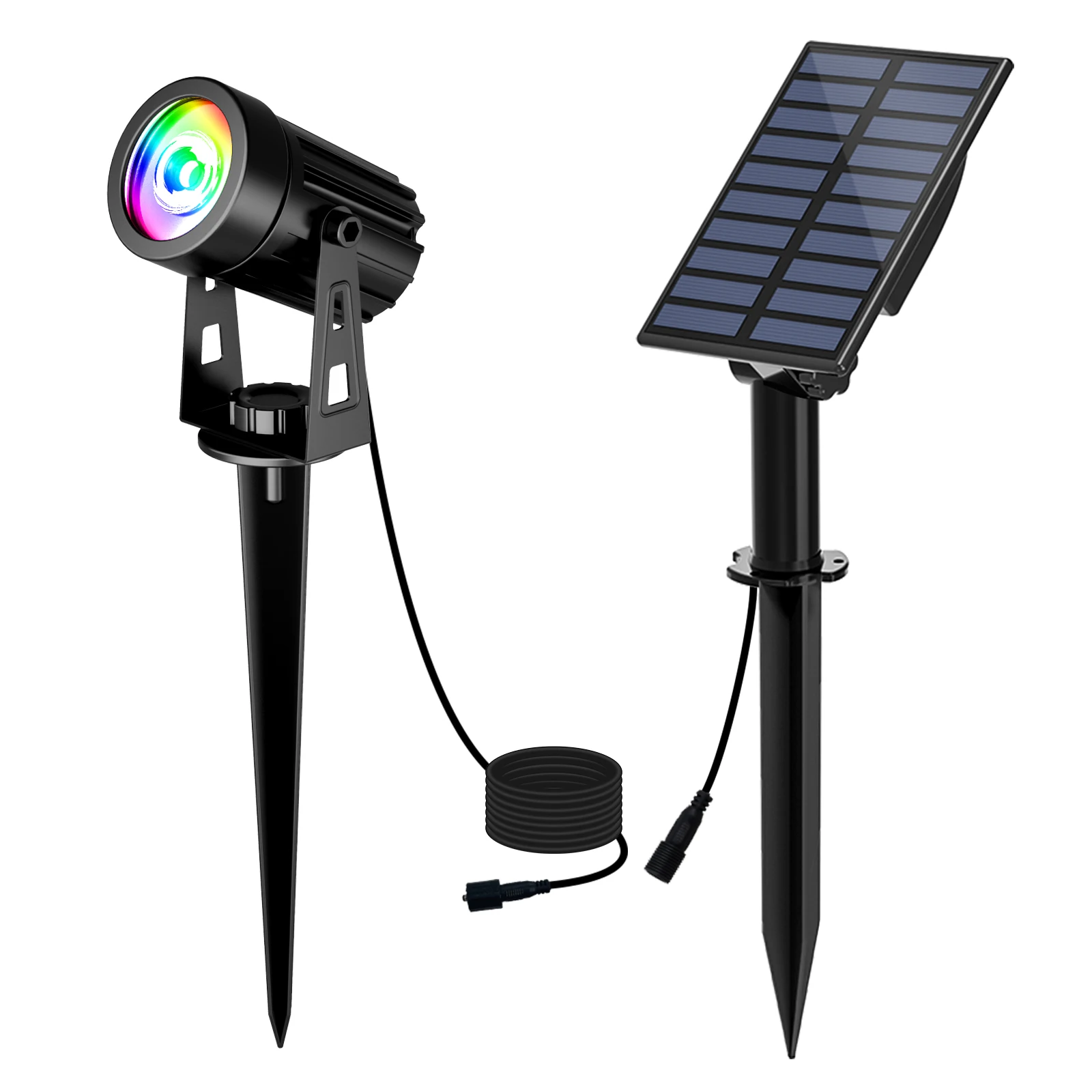 T-SUNRISE Solar LED Wall Light RGB IP65 7