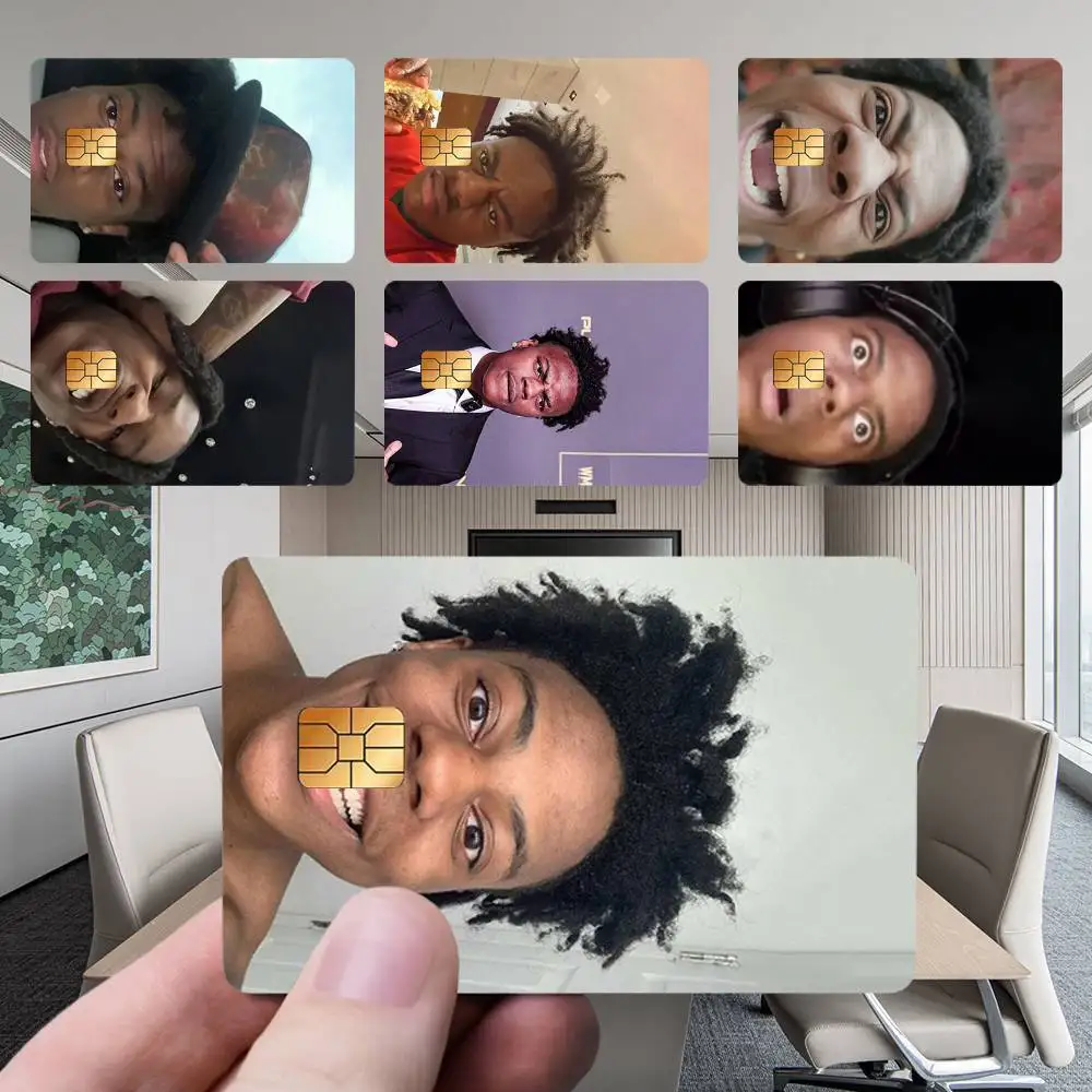 

Funny ShowSpeed Y-Youtuber Card Stickers New Cartoon Card Debit Bank Charge Card Bus Metro Waterproof Sticker Decal Decoration