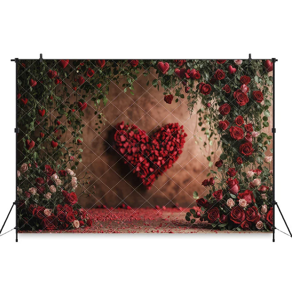 الورود Heartfelt Blooms التصوير خلفية للأطفال الكبار صورة عيد ميلاد التقطت الصور خلفية الزهور جدار صور استوديو الدعائم