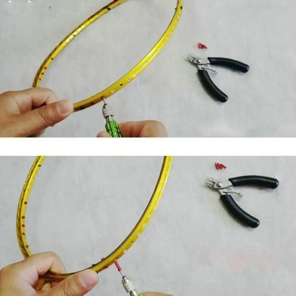 Alloy Material Badminton Grommet Remover Racket Sports Stringing Cone Racket Stringer Repair Replacement 12cm