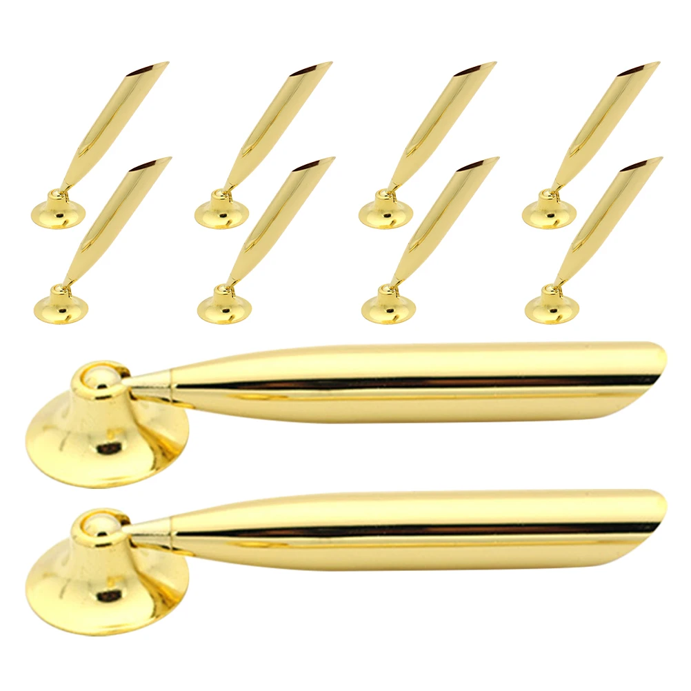 

10pcs Metal Pen Stand Insertion Holder Desktop Pencil Bracket Fountain Base Office Supplies Elegant Single