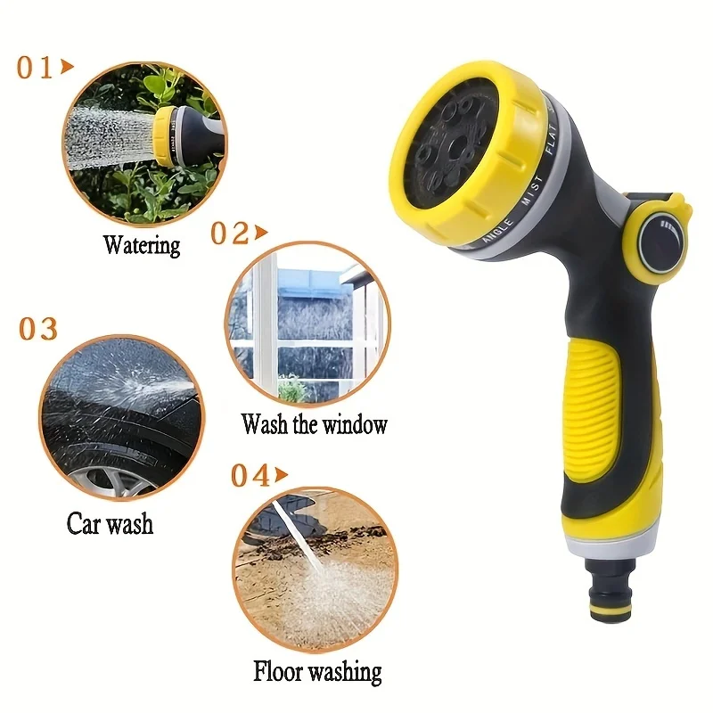 مسدس مياه للحديقة متعدد الوظائف، قطعة أثرية لسقي الحديقة، رأس رشاش سقي الخضروات