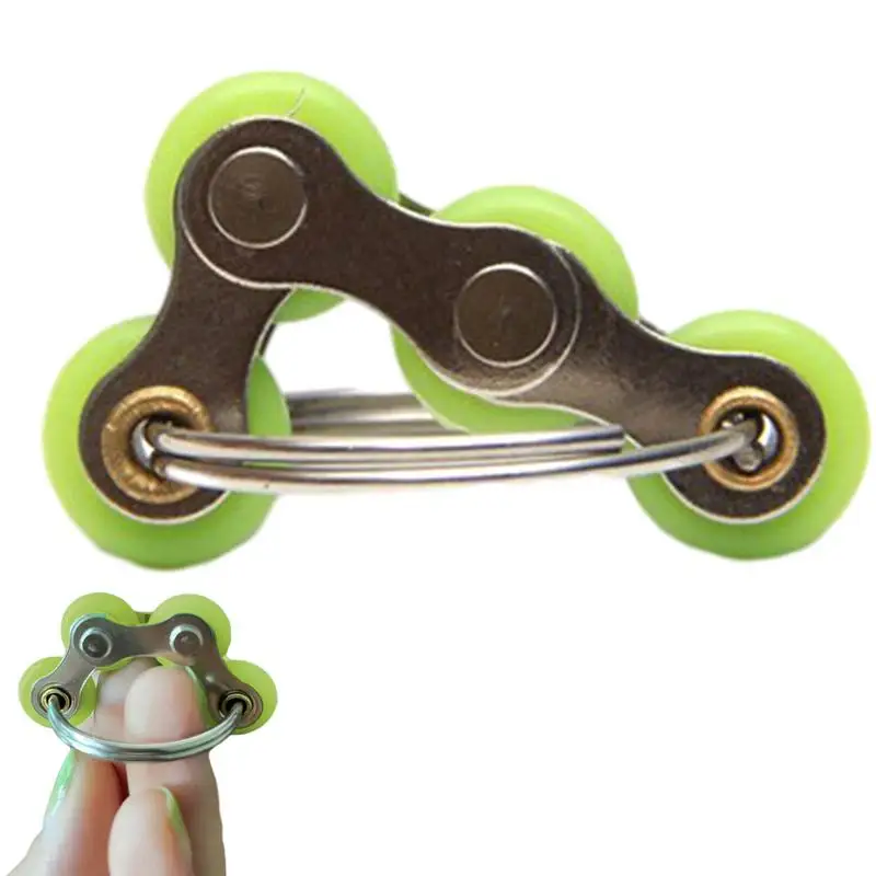 

Fidget Spinning Toys Rotating Finger Relaxing Chain Toy Compact Indoor Outdoor Relaxation Toys In Chain Shape For Dormitory Home