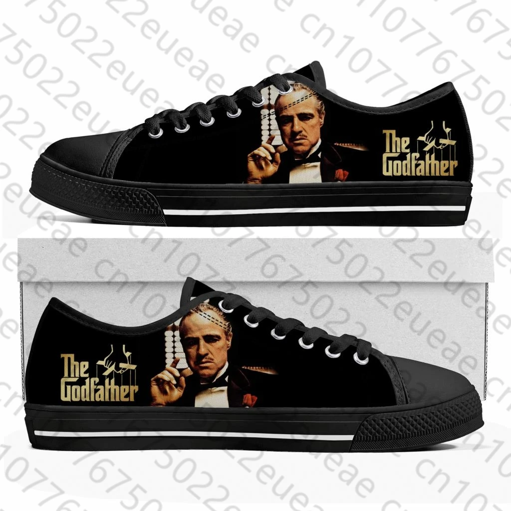 Zapatillas bajas de lona para hombre y mujer, zapatos personalizados de alta calidad, película El Padrino, Trilogy, Adolescentes