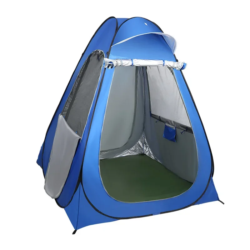 

Ice Fishing Tent For 1Person Anti-mosquito Rain-proof Sunscreen Double Doors 2Windows Pop Up Quick Open 150*150*190Cm Camouflage