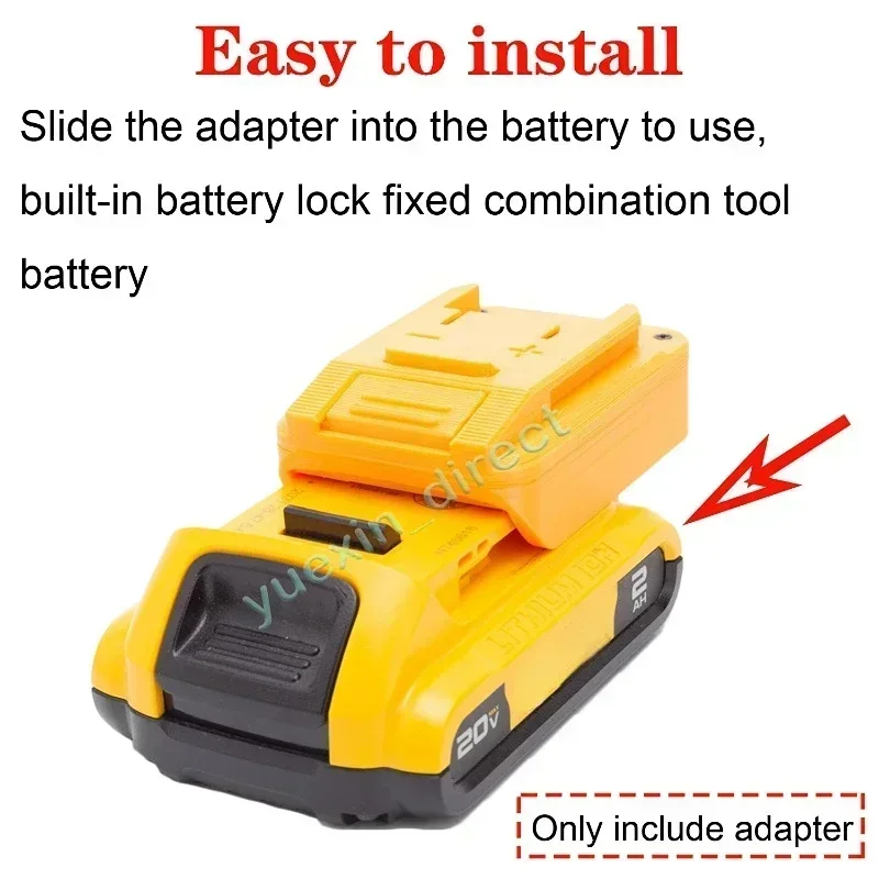 Battery Adapter For Dewalt 18V Lithium Converter to for Ozito Power X-Change 18V Cordless Tools Connector(NO Battery )