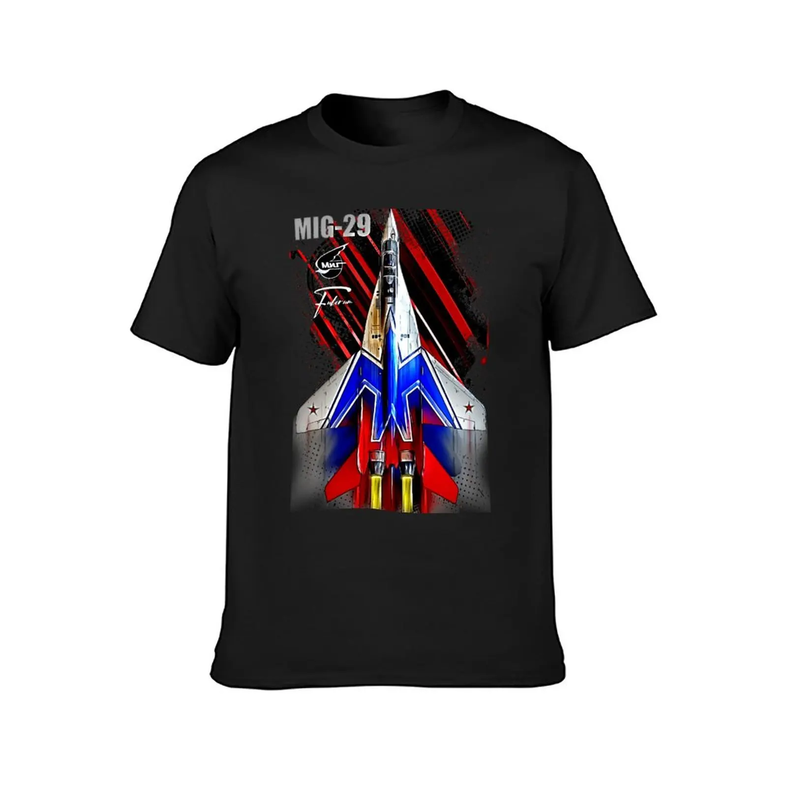 MIG-29 Fighterjet T-Shirt anime sublime men workout shirt