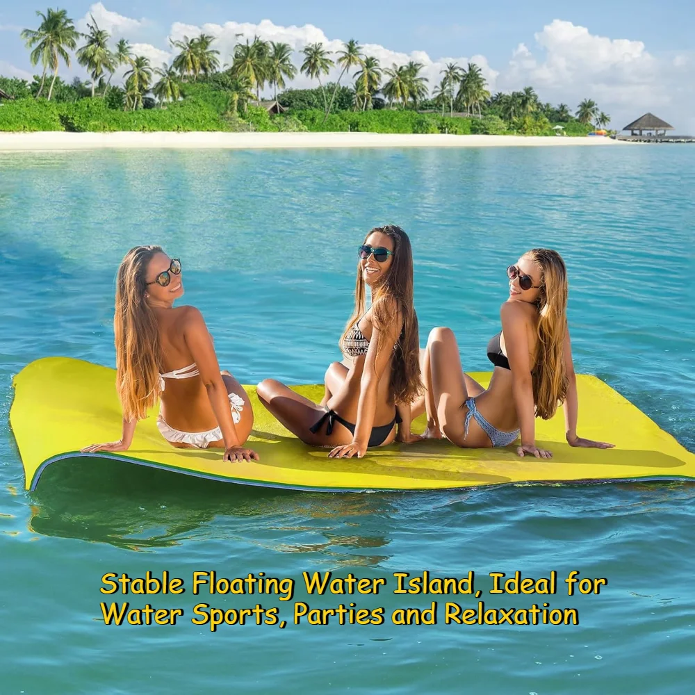 Water Party Floating Pad Portable Swim Relax Float Bed Suitable for Swimming Pool Lake Seaside Vacation Water Entertainment view 2