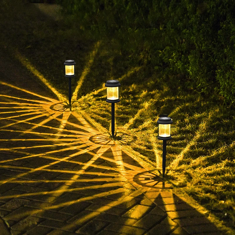 Solar Lights Solar Lawn Lights Outdoor Waterproof Solar Stake Lights for Pathway Garden Yard Path Walkway Driveway Lawn Decor