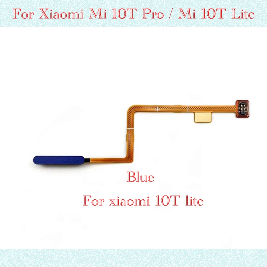 Tested NEW For Xiaomi Mi 10T Pro / Mi 10T Lite FingerPrint Sensor Scanner Key Flex Cable Power Button Touch ID