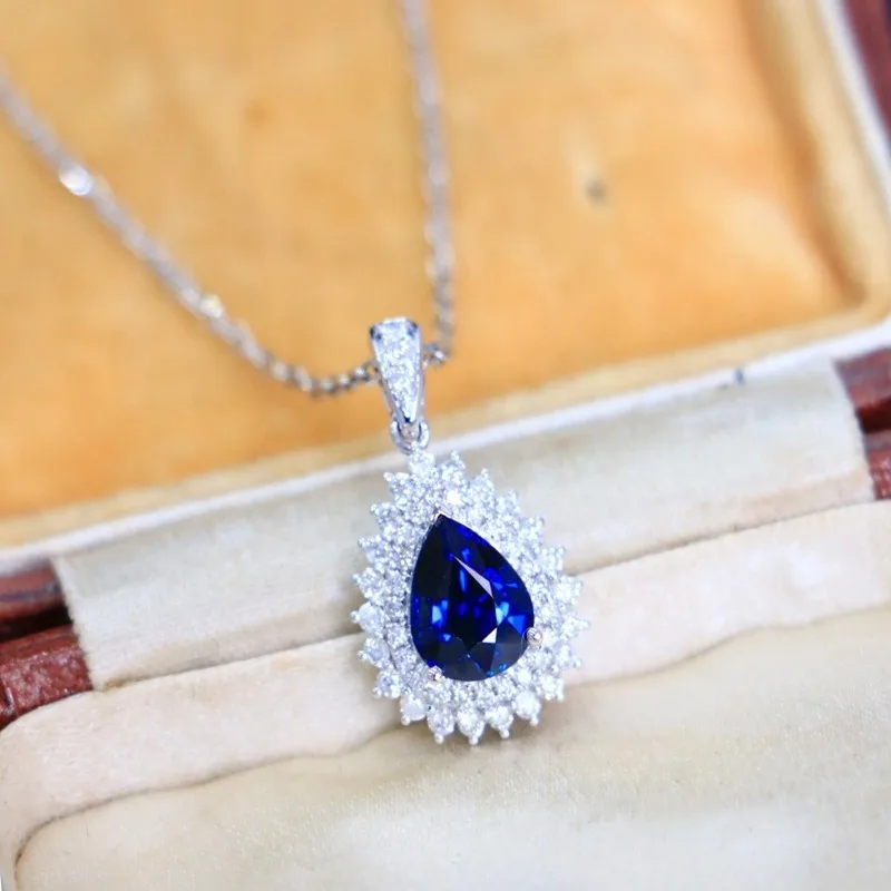 Women Sterling Silver Pendant Necklace, Elegant Solid Silver Neck Jewelry, Stylish Accessories for Daily Party Dating Occasions