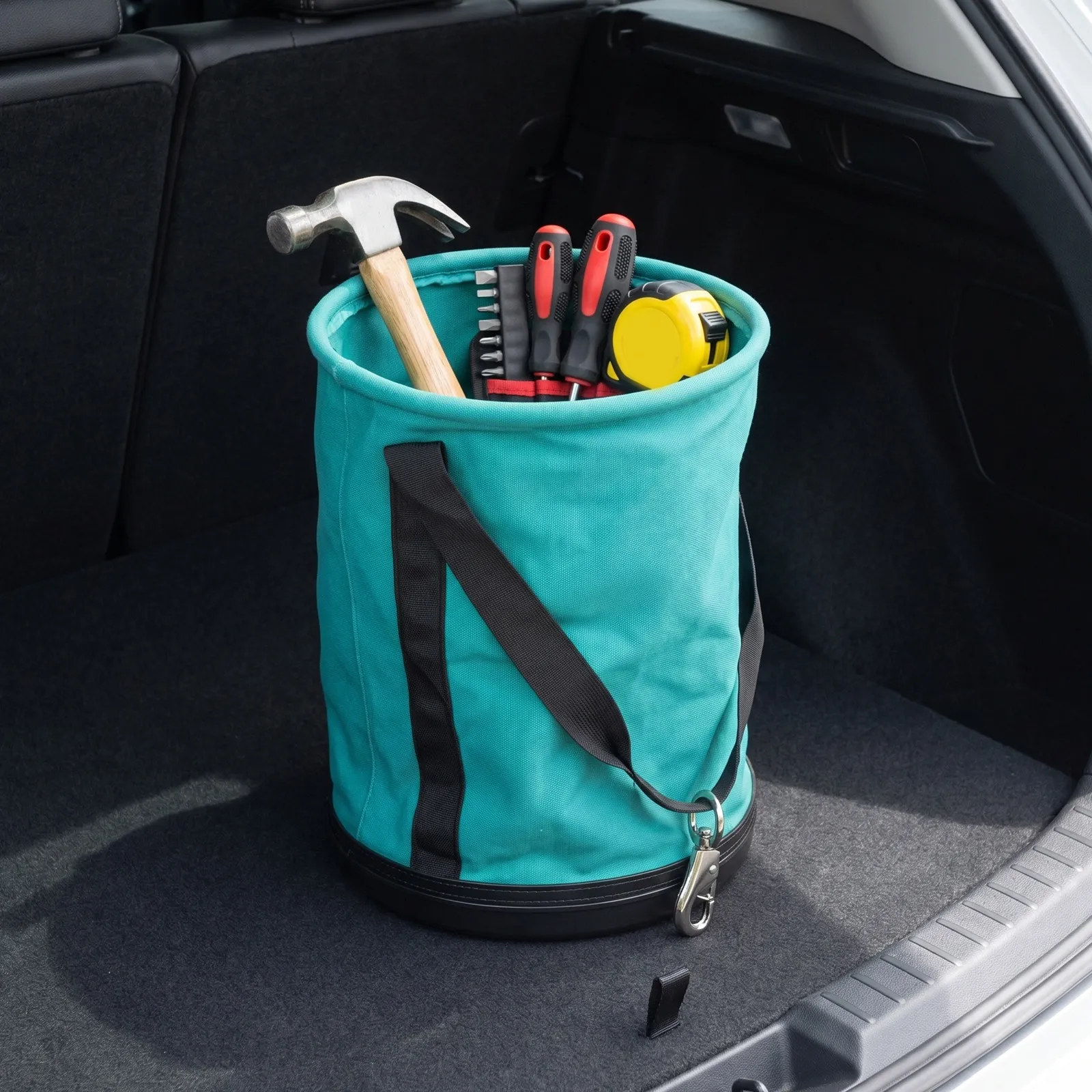heavy-duty-canvas-bucket-round-utility-bucket-hard-bottom-116x15-inch-swivel-snap-hook-load-bearing-industrial-tool-organizer