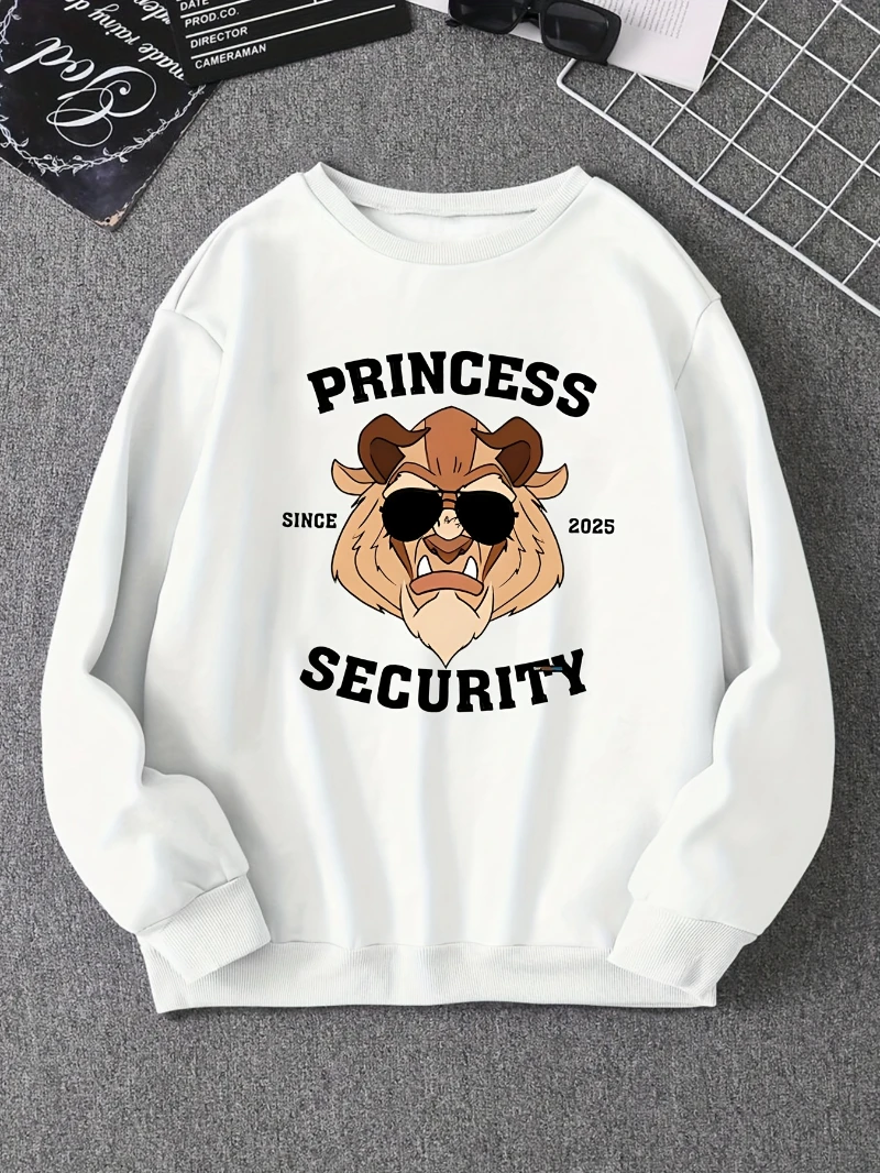 سترة بغطاء للرأس برقبة دائرية من ديزني، بلوفر فضفاض مطبوع عليه رسوم كارتونية، سترة بغطاء للرأس كاجوال ومريحة للخريف والشتاء للرجال والنساء