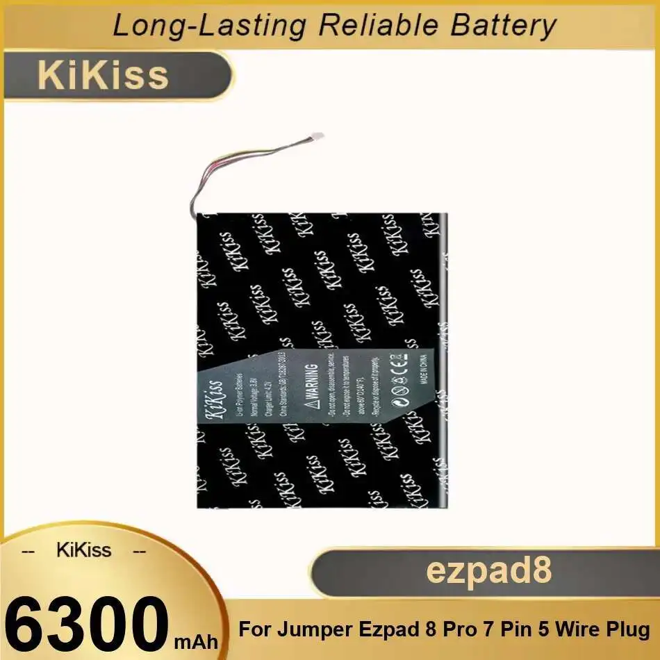

For Jumper Ezpad 8 Ezpad8 Pro 7 Pin 5 Wire Plug 6300Mah Environmentally Friendly High Compatibility Laptop Battery