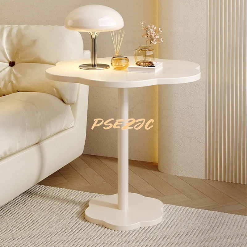 

Household Cream Living Room Sofa Coffee Side Table Storage Rack Bedside Bed Mini Balcony Coffee Table