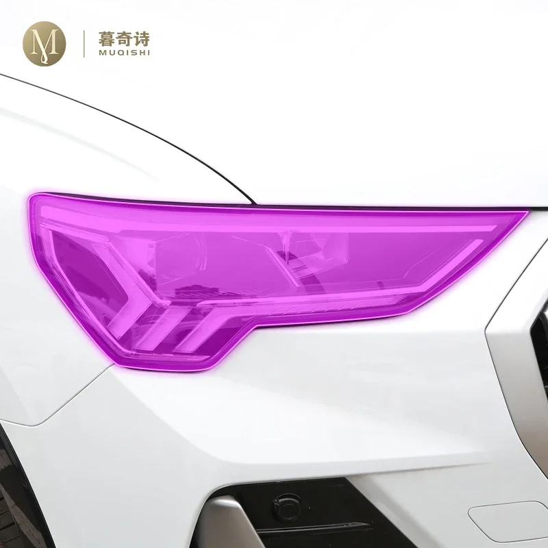 MUQSHI Car exterior Headlamps PPF Paint protection Film Anti scratch Scratch repair TPU film refit For Audi Q3 Sportback 21-2024