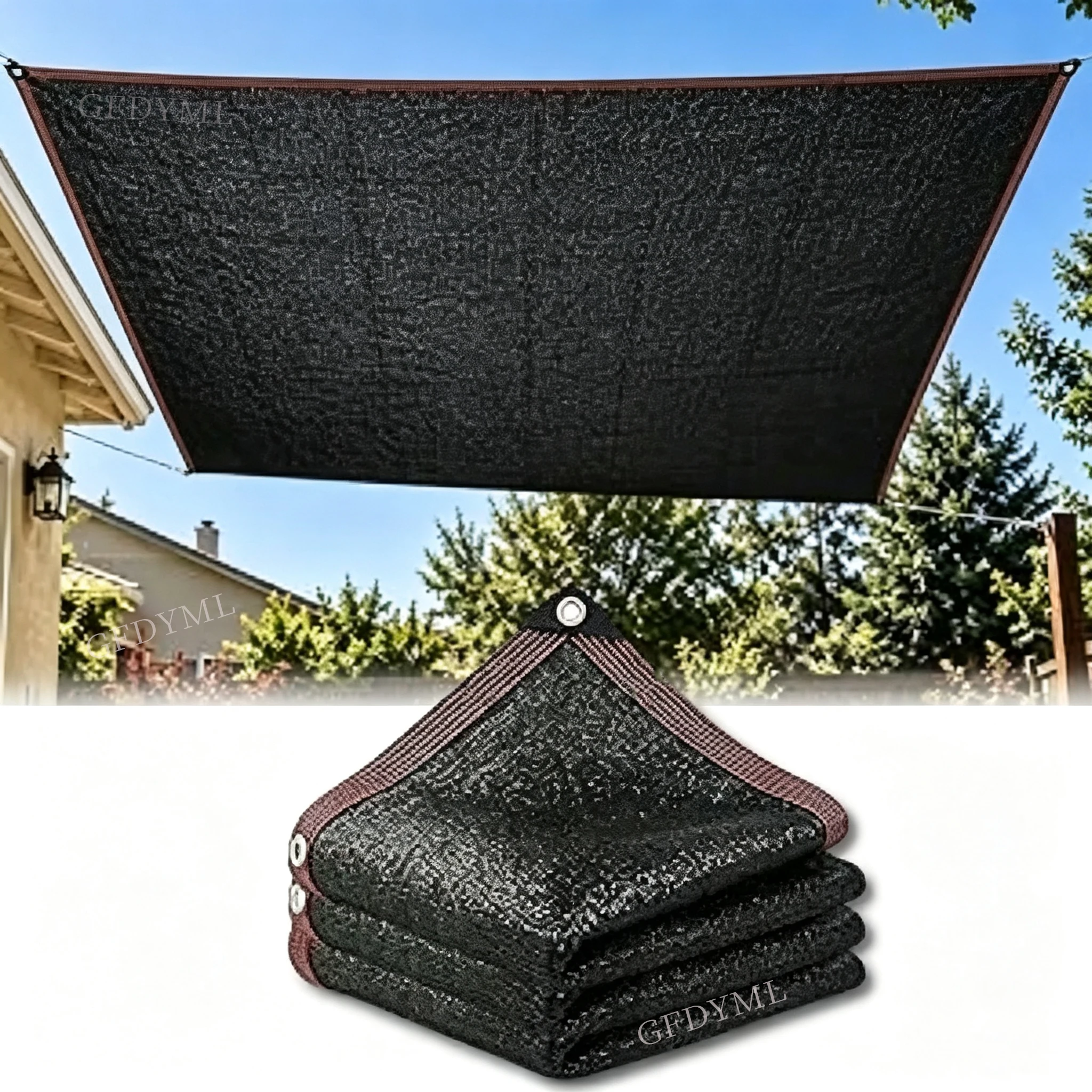 Shade Cloth for Greenhouses, Gardens, and Plants; Light Transmission: 75–80%; lightweight and Tear-Resistant Shade Cloth
