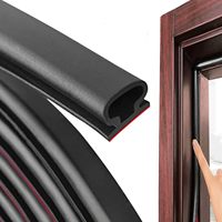 6M Silicone Rubber Sealing Strip Self Adhesive Doors Window Soundproofing Weather Stripping Gap Blocker I Type Insulation Tape