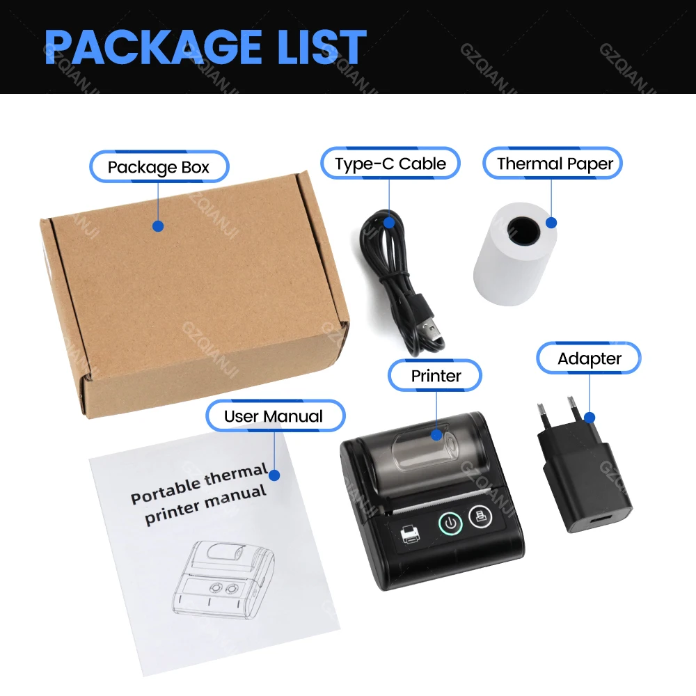 Mini Bluetooth Thermal Bill Printer Wireless Protable 58mm Receipt Printer Loyverse POS Free App on Android The cheapest