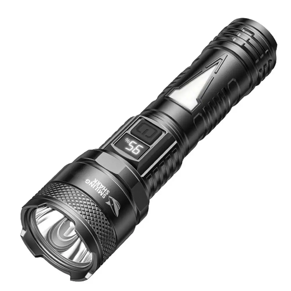 Linterna Led recargable, linterna potente Ultra fuerte de 4 modos con batería integrada, linterna táctica para exteriores Campi T3x1