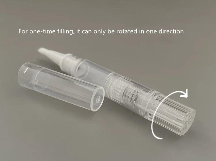 1.5ml Twist ปากกาพร้อมแปรงขวดรีฟิลขวดคอนเทนเนอร์เครื่องสําอางเล็บหลอดสําหรับ Balm Nail Art สีมาสคาร่าน้ํามัน