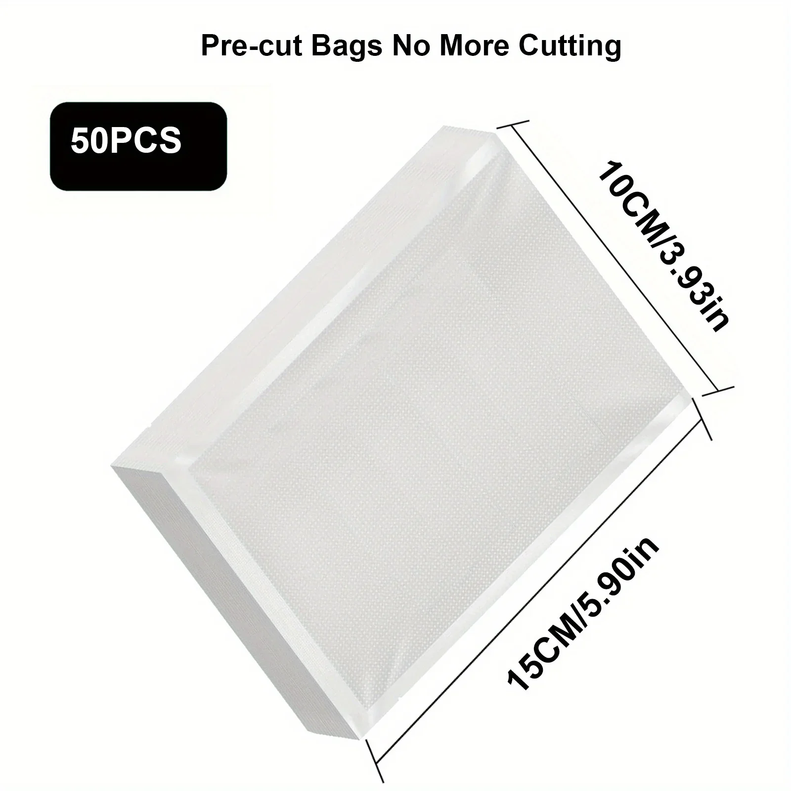 Vacuum Packaging Bags for Food 50pcs Food Storage Vacuum Bags for Vacuum Sealer Machine Food Fresh Long Keeping Empty Bags