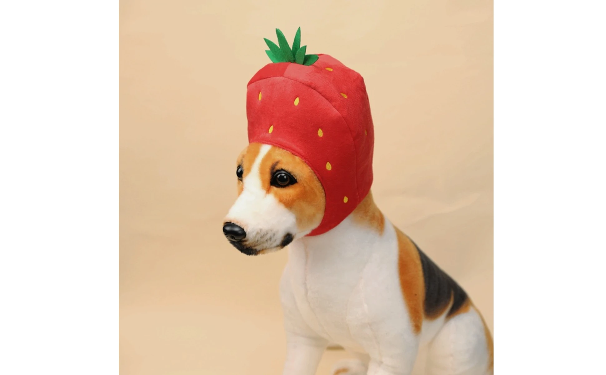 Strawberry Pet Hat Foliage Topper Soft Strawberry Hat Headwear Lightweight Pet Accessory Funny Novelty for Photography