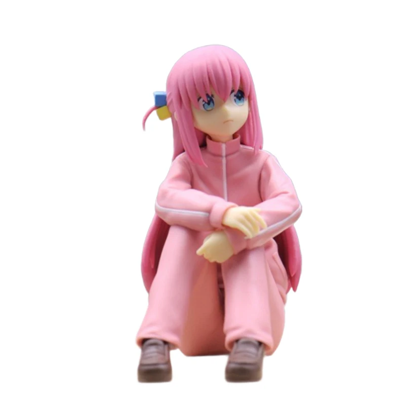 Anime Guitarist Girl Doll Bocchi The Rock Figure Kawaii Gotoh Hitori Figure Noodle Stopper Model PVC Collectible Figurine Toys