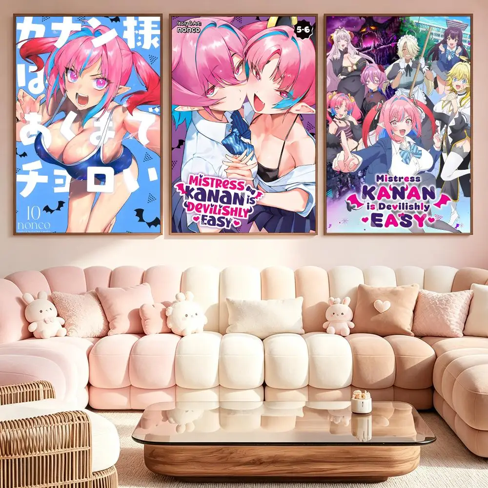 Mistress Kanan is Devilishly EasyS Poster Poster Kawaii Self Adhesive HD Wall Print Cute Home Bedroom Room Aesthetic Decor Gift