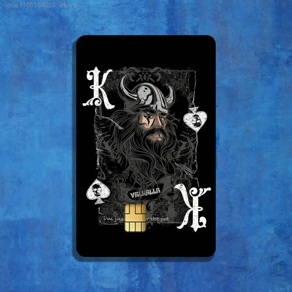 King Poker Stickers Credit Visa Debit Bank Charge Card Bus Metro Waterproof Sticker Decal Decoration
