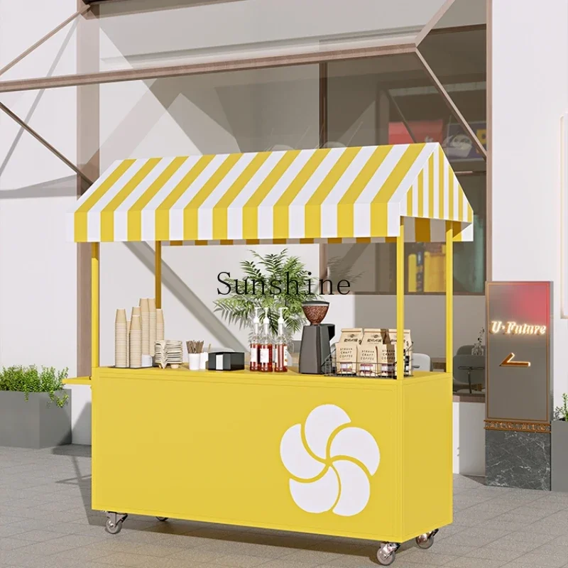 Eisen Kunst Promotion Stall kleinen Wagen Lebensmittel wagen Stall Supermarkt Einkaufs zentrum Markt Stall Rack Verkaufs anzeige