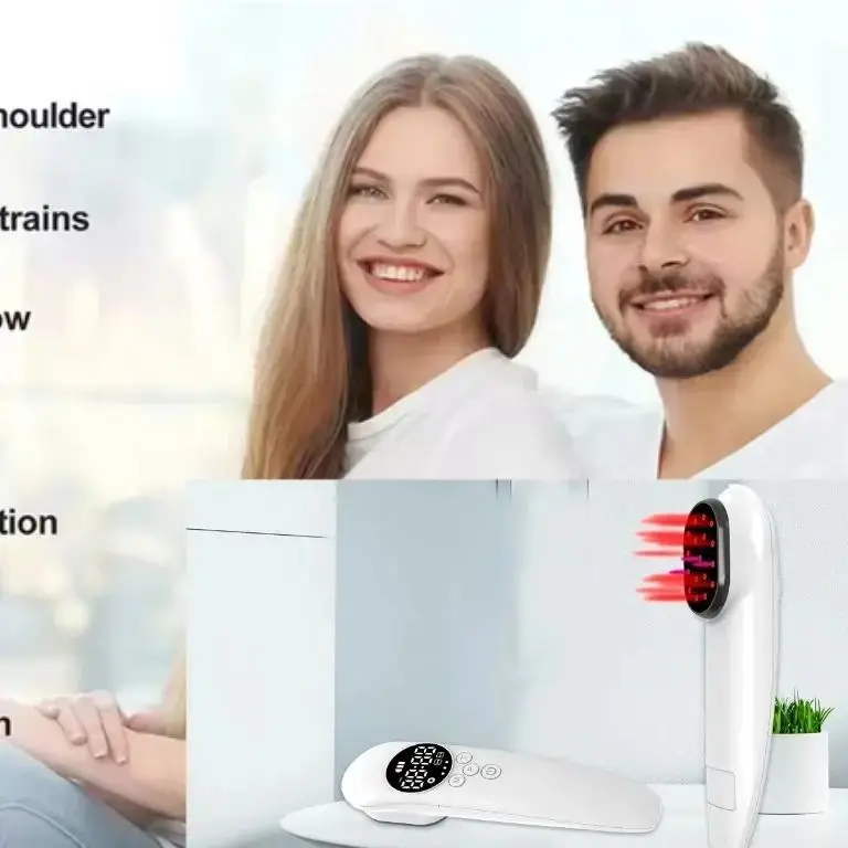 

HLKGO Dual-Wave 808nm+650nm Cold Laser Device Portable LLLT Machine for Muscle Pain Relief, Arthritis, Wound Recovery