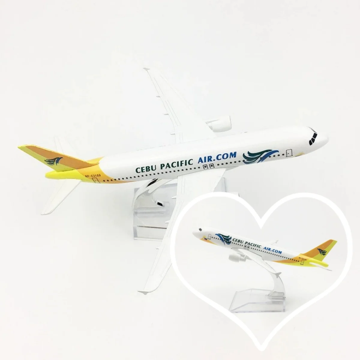 16CM Air Cebu Pacific A320 Aircraft Model Adults Fun Miniature Airplane Diecast Metal 1/400 Scale Planes Collect Gifts