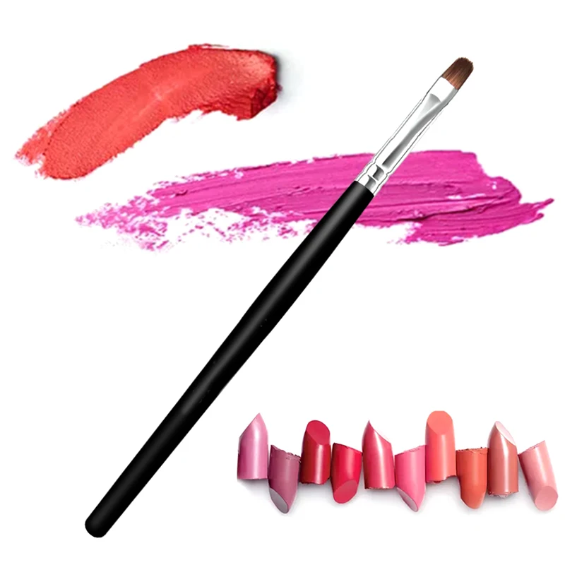 Makeup Brush Lipstick Brush Wooden Handle Soft Cosmetic Brush Lipgloss Eyeshadow Lipstick Brush Blending Brush Makeup Tools