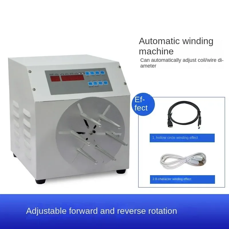 Avvolgitrice automatica Cavo di alimentazione per avvolgitrice Cavo dati USB Cavo di avvolgimento semiautomatico ad alta potenza rotondo a forma di 8