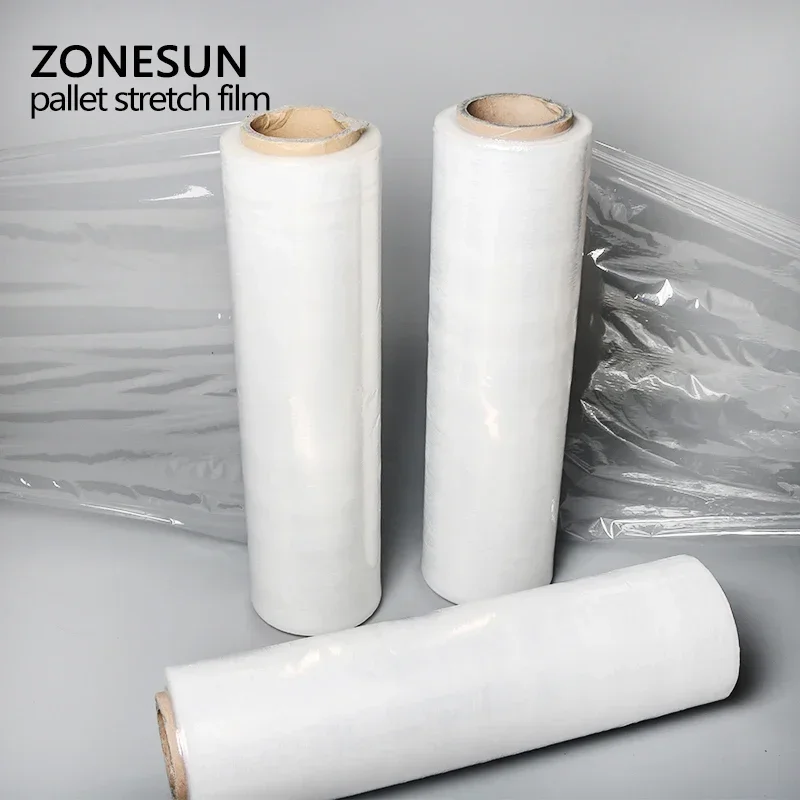 ZONESUN Micron غلاف مطاطي، فيلم بلاستيكي مطاطي، مصنع تغليف يدوية سوداء