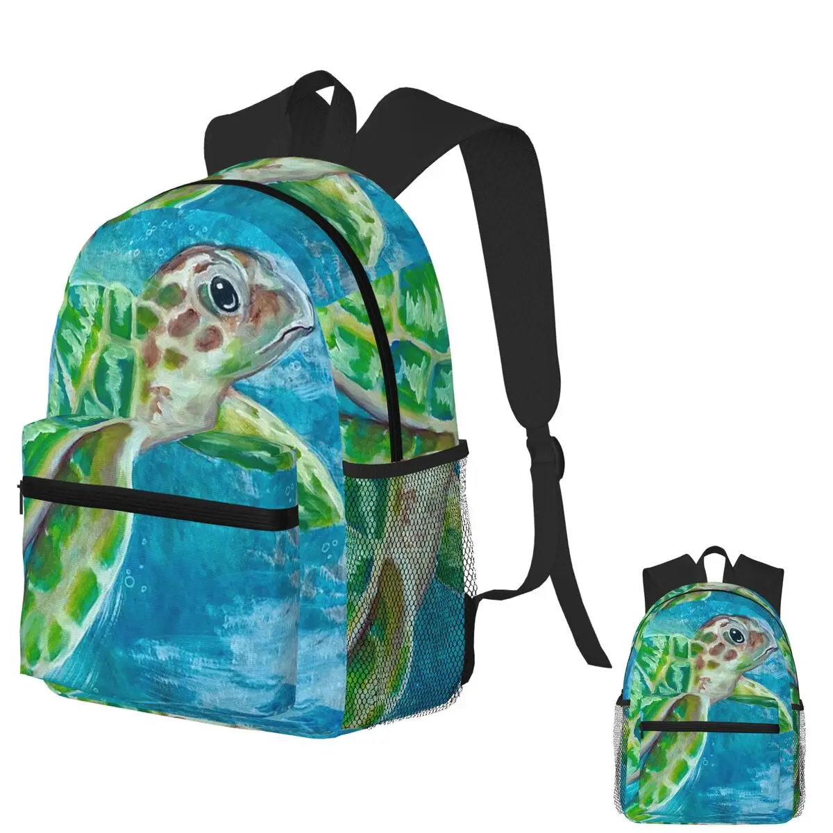 

Студенческий рюкзак с морской черепахой, школьная сумка, походный дорожный рюкзак для мужчин и женщин, модная сумка для книг, сумки на плечо