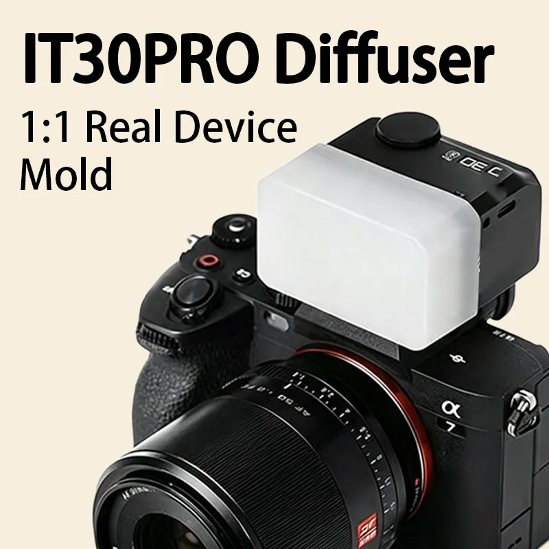 Flash Diffuser Soft Box Cover For Godox iT30Pro Mini On‑Camera Speedlite, Portable Light Modifier Soft Cover Flash Accessories