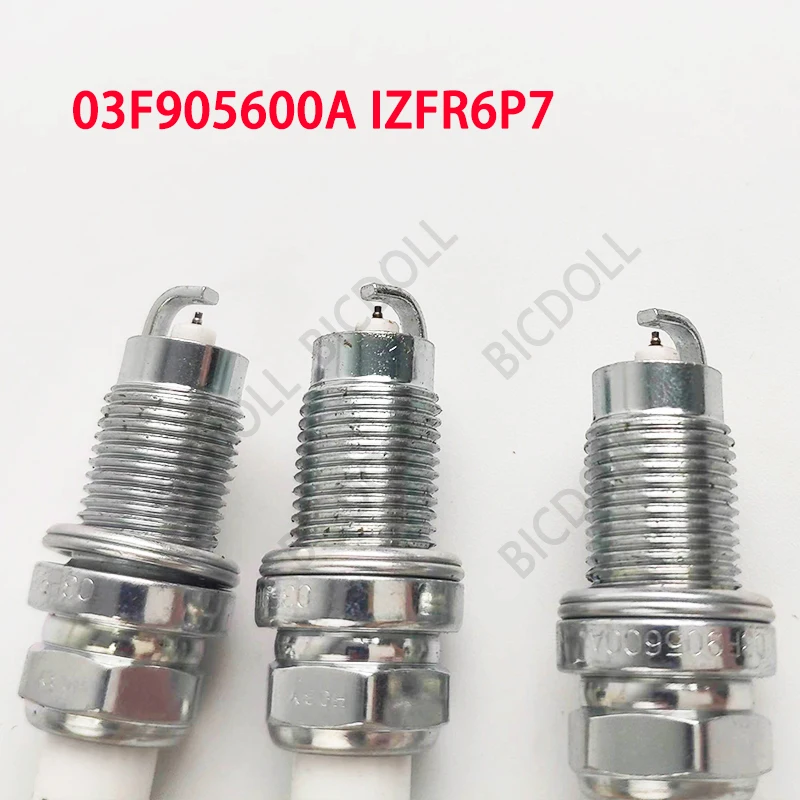 4/6Pcs Iridium Spark Plug 03F905600A LZFR6P7 For Audi A1 A3 Beetle1.2 TFSI VW 1.2 Seat Skoda Golf Polo Altea Ibiza Leon Fabia