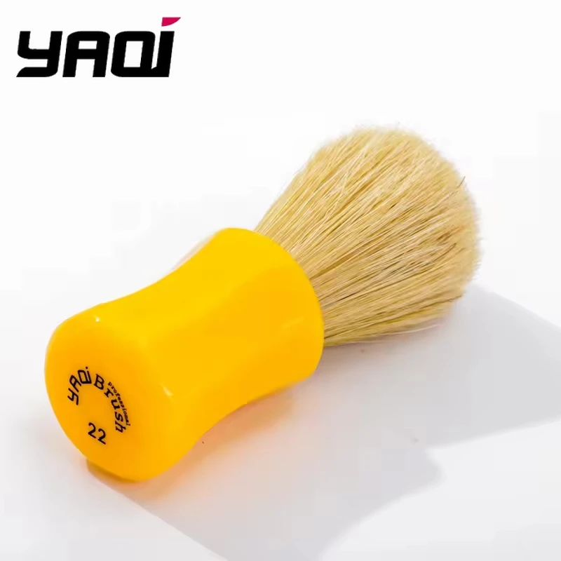 YAQI 22 мм Joy Butterscotch Handle Мужская помазок для бритья с мокрой щетиной — качество премиум-класса для ухода за волосами на лице и ухода за волосами